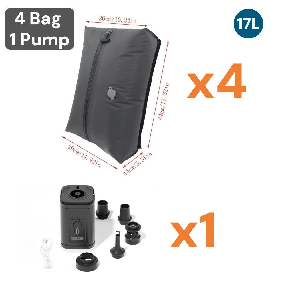 Vacuum Storage Bags,Travel Essentials Suitcases Clothes Organizer Packaging Bag Practical Accessories Compression Packing Cubes