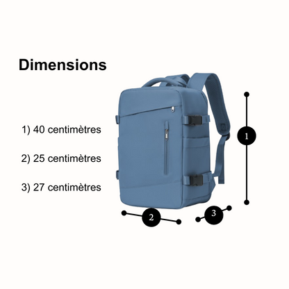 Sac à dos format cabine 40x20x25